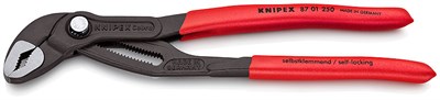 KNIPEX COBRA® клещи переставные, 50 мм (2"), под ключ 46 мм, 250 мм, серые, 1К ручки - фото 10256