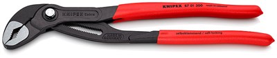 KNIPEX COBRA® клещи переставные, 70 мм (2 3/4"), под ключ 60 мм, 300 мм, серые, 1К ручки - фото 10257