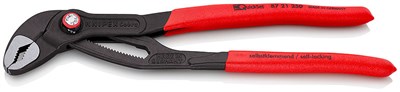 KNIPEX COBRA® QuickSet клещи переставные, быстрая установка, 50 мм (2"), под ключ 46 мм, 250 мм, серые, 1К ручки - фото 10271