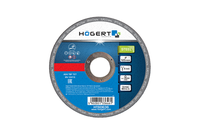 Диск шлифовальный по металлу 125x6,0x22 10шт. HOEGERT - фото 17742