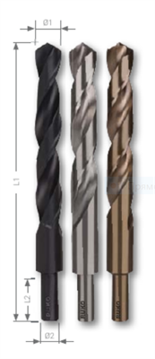Сверла спиральные по металлу DIN 338, тип N, с расточенными хвостовиками (без покрытия) - фото 4493