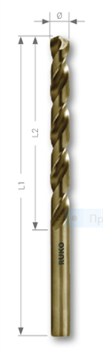 Свёрла спиральные по металлу DIN 338 тип VA, HSSE-Co 5 - фото 4498