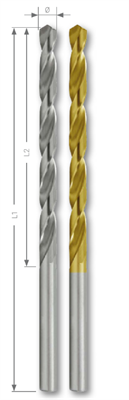 Свёрла спиральные по металлу DIN 340 тип N, HSS-G - фото 4506