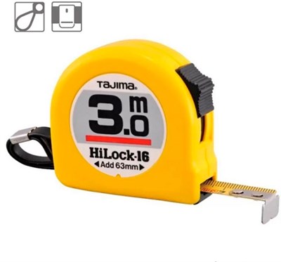 Рулетка TAJIMA HI LOCK 3м/16мм