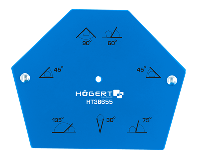 HOEGERT Шестигранный магнитный угольник для сварочных работ 34кг - фото 6304