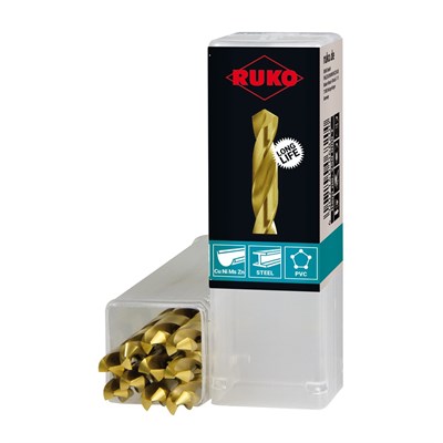 Свёрла спиральные по металлу DIN 338 тип N, HSS-G - покрытие TiN - фото 6700