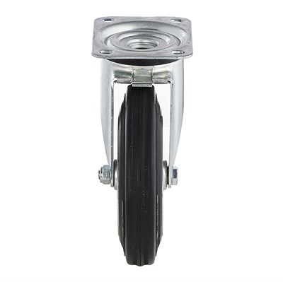 Колесо поворотное промышленное из черной резины Tellure Rota - фото 7095