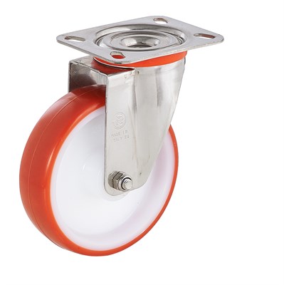 Колесо поворотное с кронштейном из оцинкованной стали Tellure Rota - фото 7222