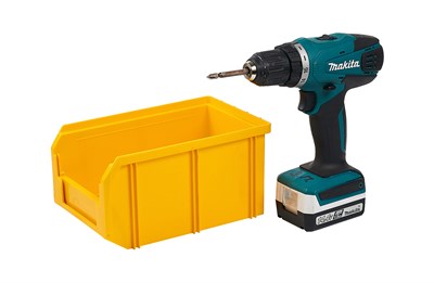 Пластиковый ящик Стелла-техник V-2-желтый - фото 8478