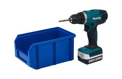 Пластиковый ящик Стелла-техник V-2-синий - фото 8502