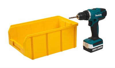 Пластиковый ящик Стелла-техник V-3-желтый - фото 8508