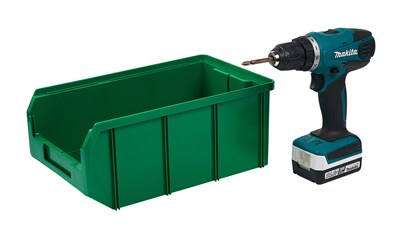 Пластиковый ящик Стелла-техник V-3-зеленый - фото 8514