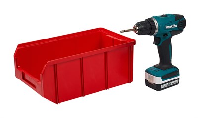 Пластиковый ящик Стелла-техник V-3-красный - фото 8520