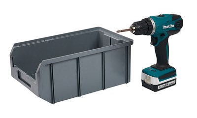 Пластиковый ящик Стелла-техник V-3-серый - фото 8526