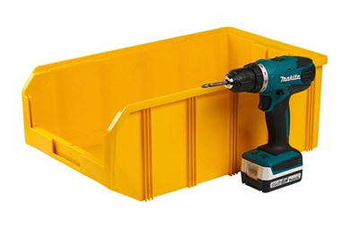 Пластиковый ящик Стелла-техник V-4-желтый - фото 8539