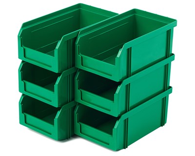 Пластиковый ящик Стелла-техник V-1-К6-зеленый - фото 9875