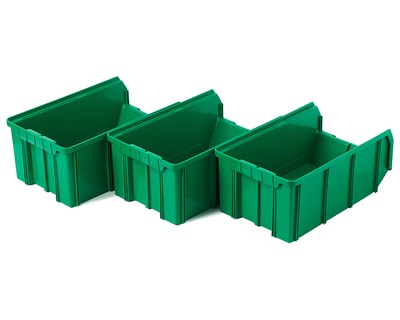 Пластиковый ящик Стелла-техник V-3-К3-зеленый - фото 9914