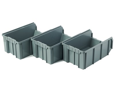 Пластиковый ящик Стелла-техник V-3-К3-серый - фото 9923