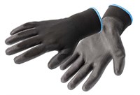 Перчатки защитные, полиуретановые, черные